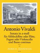 Sonata A-Moll, RV 86 : Für Altblockflöte Oder Flöte, Fagott Oder Violoncello Und Basso Continuo.