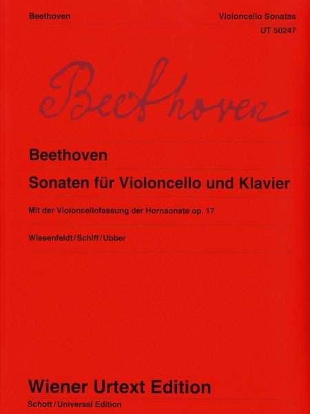 Sonaten Für Violoncello Und Klavier / Edited By Christiane Wiesenfeldt.