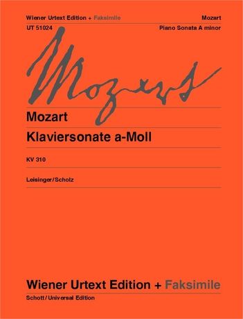Klaviersonate A-Moll, K. 310 / Edited By Ulrich Leisinger.