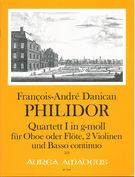 Quartett I In G-Moll : Für Oboe Oder Flöte, 2 Violinen Und Basso Continuo / Edited By Yvonne Morgan.