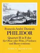 Quartett II In F-Dur : Für Oboe Oder Flöte, 2 Violinen Und Basso Continuo / Edited By Yvonne Morgan.