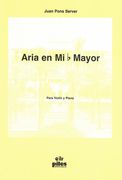 Aria En E Flat Mayor : Para Violin Y Piano.