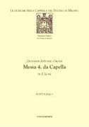 Messa 4.a Da Cappella In E La Mi / Edited By Emanuele Nocco.