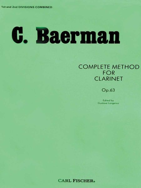 Complete Method For Clarinet, Op. 63, Parts 1 & 2.