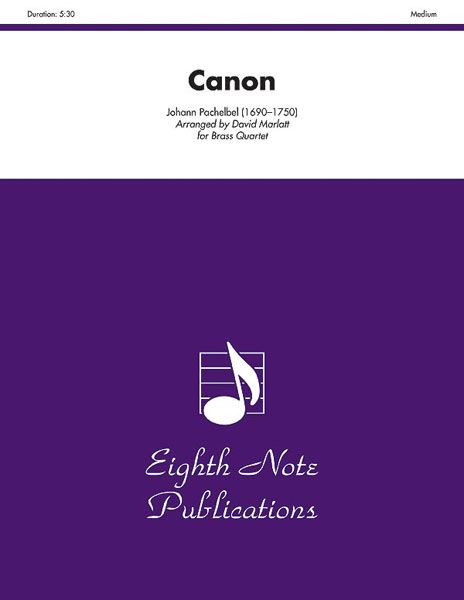Canon : Arranged By David Marlatt For Brass Quartet.