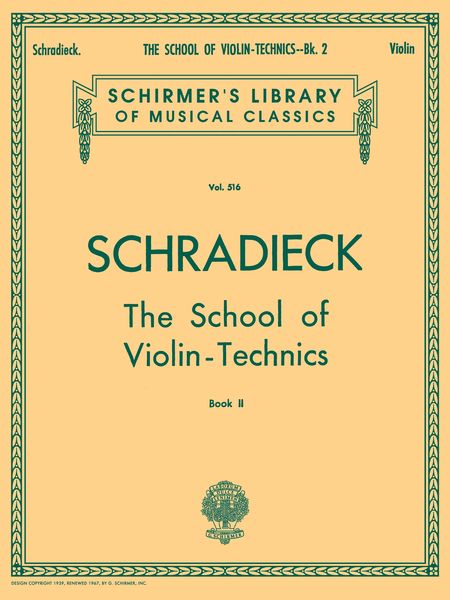 School Of Violin Technics - Book 2 (Violin) Violin Method.