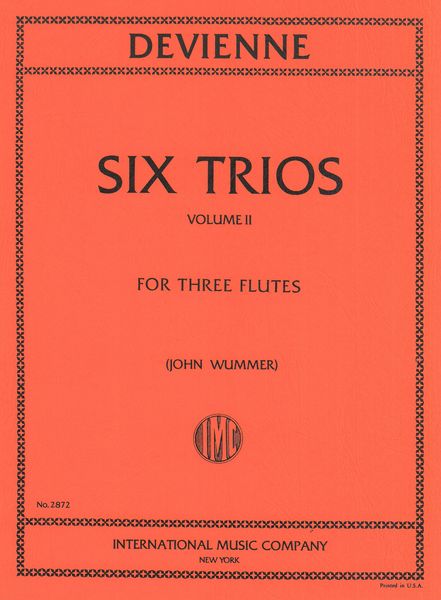 Six Trios For Three Flutes, Vol. II.