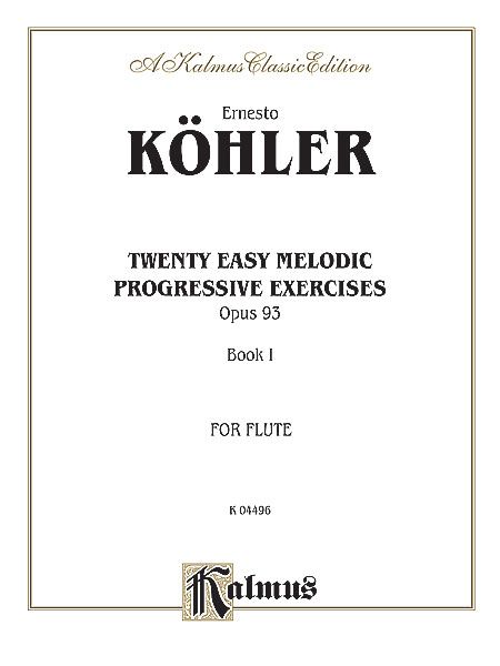 20 Easy Melodic Progressive Exercises For The Flute, Op. 93, Vol. 1.