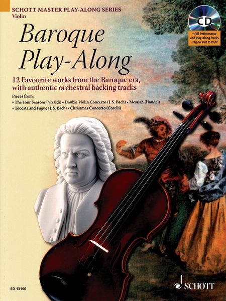 Baroque Play-Along : 12 Favorite Works From The Baroque Era - Violin Book & CD.