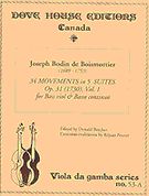 34 Movements In Five Suites, Op. 31 : For Bass Viol and Continuo - Vol. 1.
