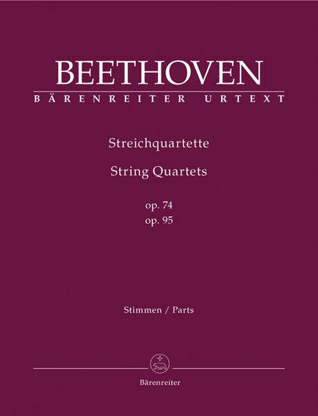 Streichquartetts Op. 74 und 95 / edited by Jonathan Del Mar.