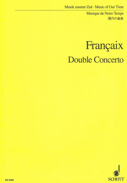 Double Concerto : For Flute, Clarinet and Orchestra (1991).
