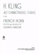40 Characteristic Etudes : For Horn.