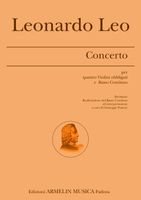 Concerto : Per Quattro Violini Obbligati E Basso Continuo / Edited By Giuseppe Pastore.