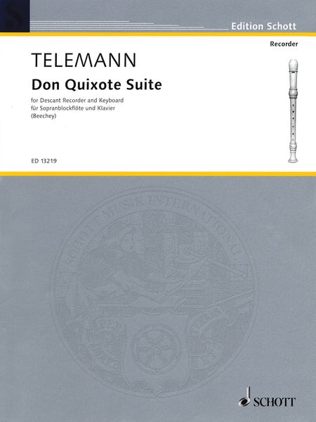 Don Quixote Suite : For Descant Recorder and Keyboard / edited and arranged by Gwilym Beechey.
