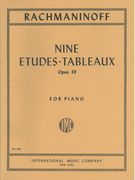 Nine Etudes-Tableaux, Op. 39 : For Piano.