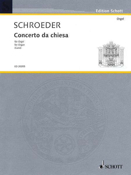 Concerto Da Chiesa : For Organ / edited by Clemens Ganz.