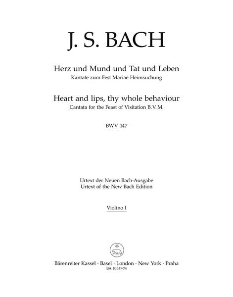 Cantata No. 147 : Herz und Mund und Tat und Leben.