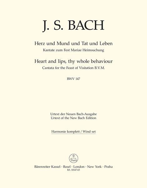 Cantata No. 147 : Herz und Mund und Tat und Leben.
