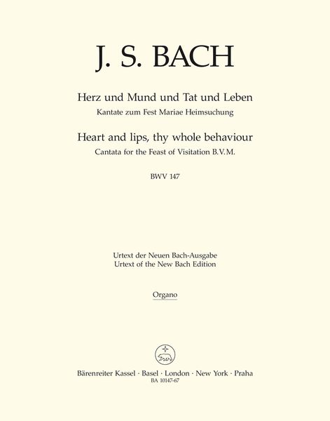 Cantata No. 147 : Herz und Mund und Tat und Leben.