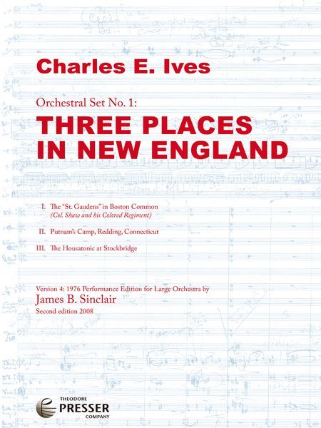 Three Places In New England : Second Edition / edited by Jame Sinclair.