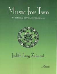Music For Two : For 2 Oboes, 2 Clarinets, Or 2 Saxophones (1971).