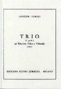 Trio : For Piano, Violin and Violoncello (1963)..