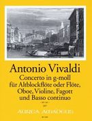 Concerto In G-Moll, RV 105 : Für Altblockflöte (Flöte), Oboe, Violine, Fagott Und Basso Continuo.