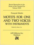 Motets For One and Two Voices With Instruments.