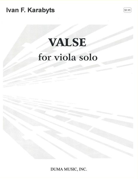 Valse : For Viola Solo.