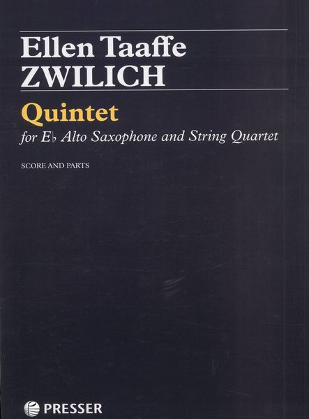 Quintet : For Alto Saxophone And String Quartet.
