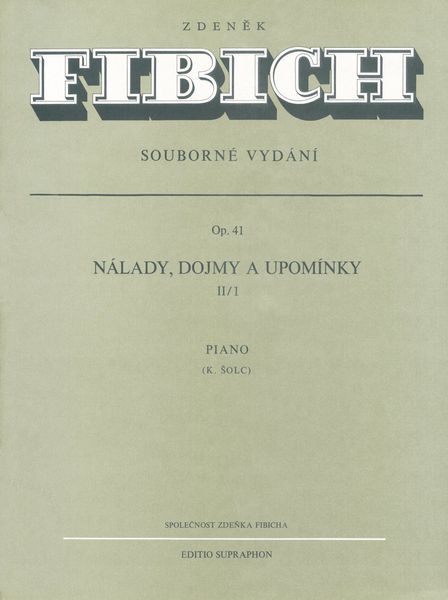 Moods, Impressions and Reminiscences Op. 41/II : For Piano.