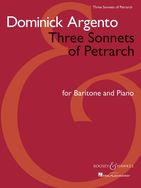 Three Sonnets Of Petrarch : For Baritone and Piano.