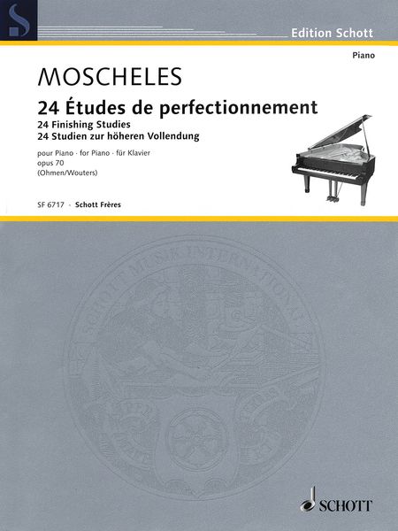 24 Etudes De Perfectionnement, Op. 70 : Pour Piano / edited by Wilhelm Ohmen.
