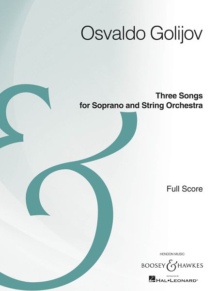 Three Songs : For Soprano And String Orchestra (2009).