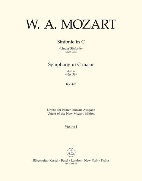 Symphony No. 36 In C Major, K. 425 (Linz).