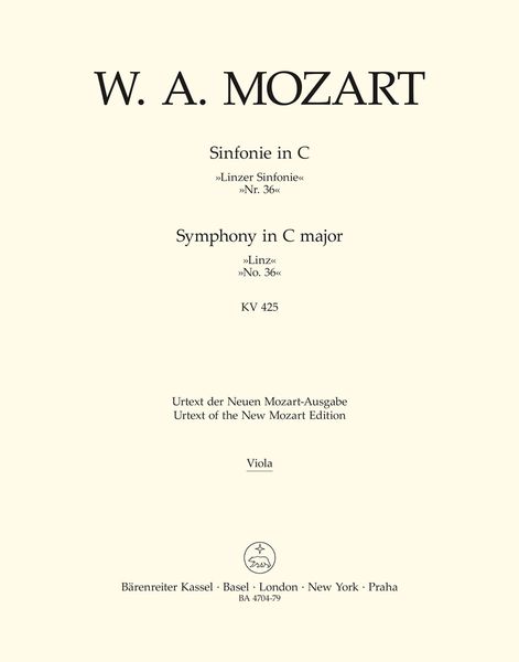 Symphony No. 36 In C Major, K. 425 (Linz).