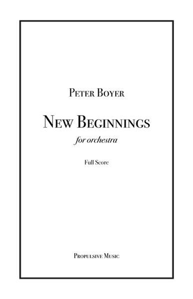 New Beginnings : For Orchestra (2000).