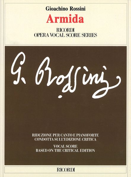 Armida : Dramma Per Musica In Tre Atti / edited by Charles And Patricia Brauner.