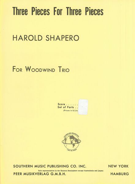 Three Pieces For Three Pieces : For Woodwind Trio (Flute, Clarinet, Bassoon).