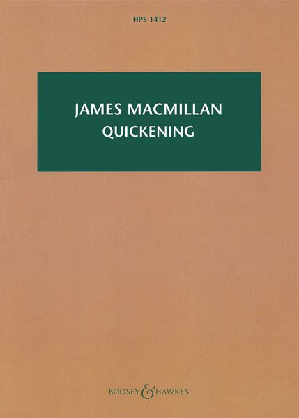 Quickening : For Soloists, Children's Chorus, Mixed Chorus and Orchestra.