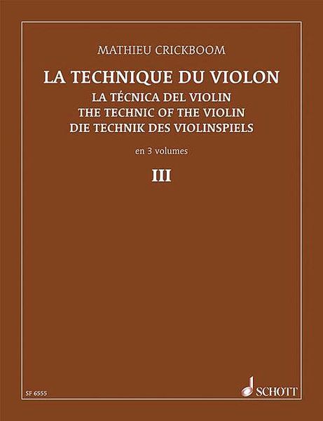 Technique of The Violin, Vol. 3.