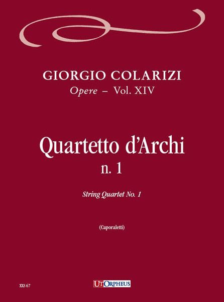 Quartetto d'Archi N. 1 / edited by Vincenzo Caporaletti.