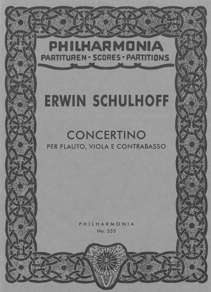 Concertino : Per Flauto, Viola E Contrabasso.
