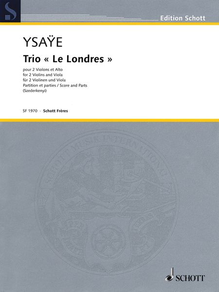 Trio (le Londres) : Pour 2 Violons Et Alto / edited by Nandor Szederkenyi.