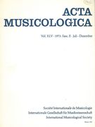 Acta Musicologica, Vol. XLV, Fasc. II.