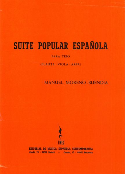 Suite Popular Española : For Flute, Viola and Harp.