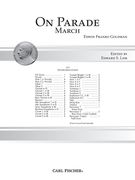 On Parade : March For Concert Band / Edited By Edward S. Lisk.