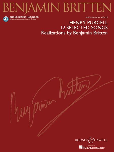 12 Selected Songs Of Henry Purcell : For Medium and Low Voice / edited by Richard Walters.