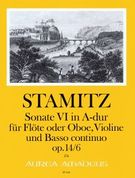 Sonate VI In A-Dur : Für Flöte Oder Oboe, Violine Und Basso Continuo, Op. 14/6.